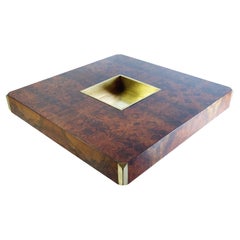 Coffee Table Alveo in Burl Wood by Willy Rizzo for Mario Sabot 