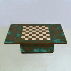 Coffee Table and Chess Table Hand Sculpted in Ceramic