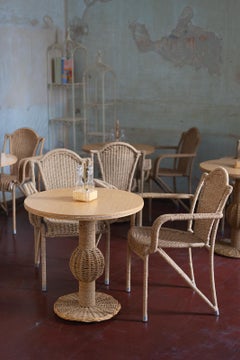 Coffee Table and Seating Set in Rope – 1970s