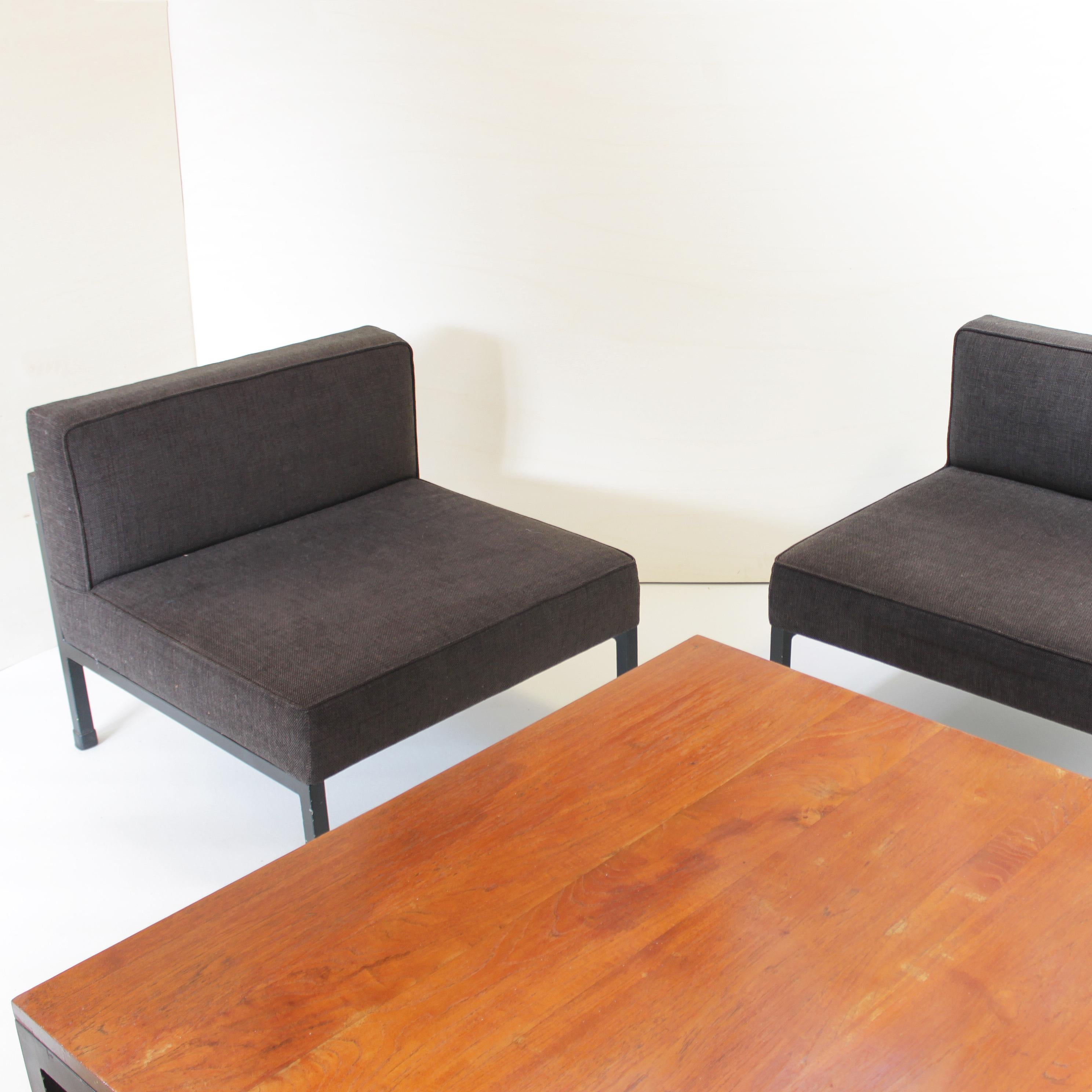 Coffee Table and Two '2' Armchairs by Wim Den Boon, Netherlands, 1958 For Sale 2