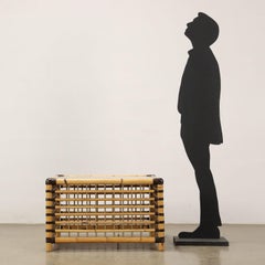 Coffee Table Arch. Smania Bamboo, Italy, 1980s