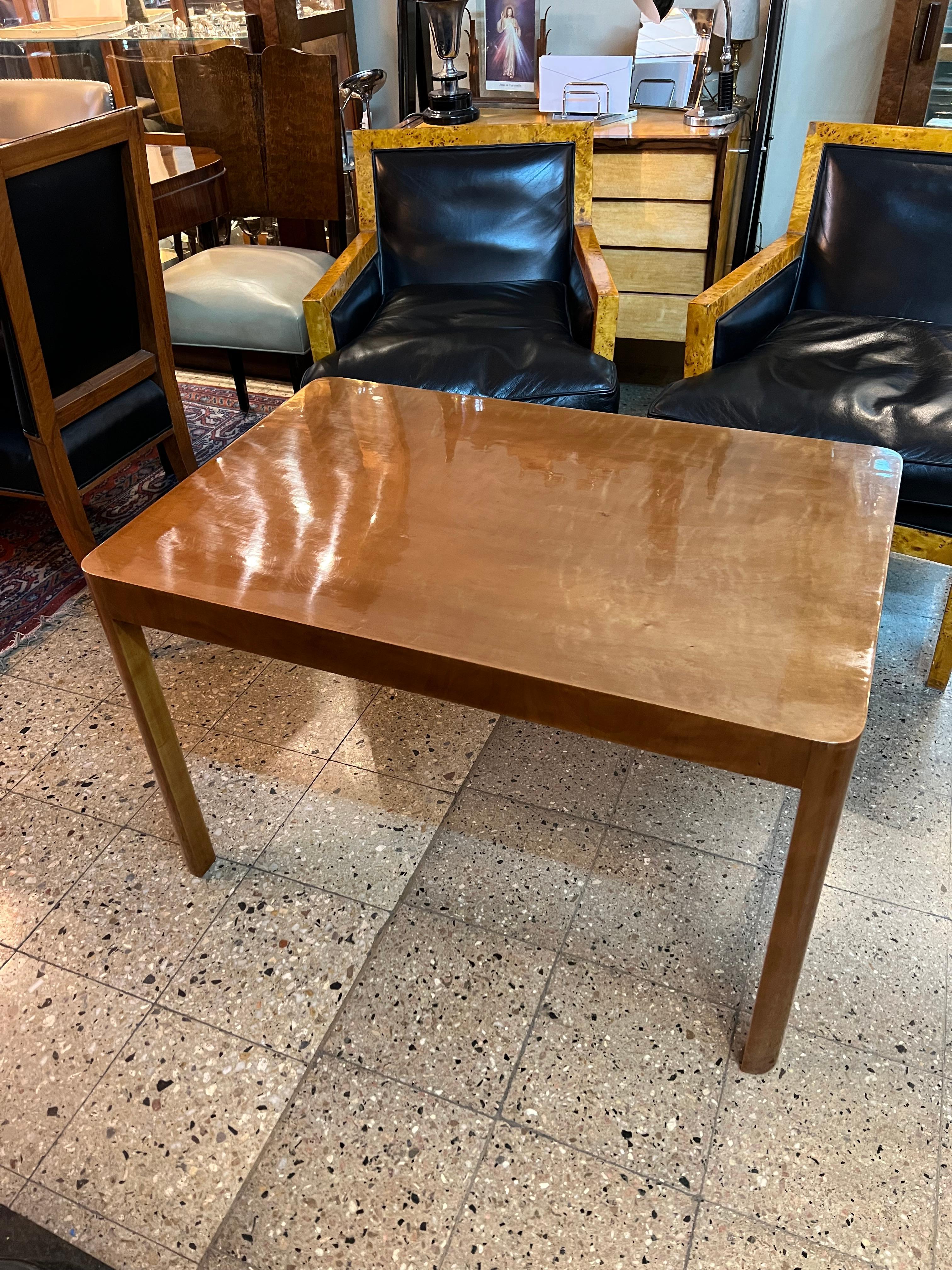 Coffee Table Art Deco, 1920, in Wood For Sale 1