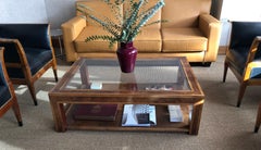 Big Coffee Table Art Deco, 1920, Materials, Wood and Glass