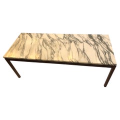 Vintage Coffee Table Art Deco, 1950, Materials: Wood and Marble, Sign: 1267