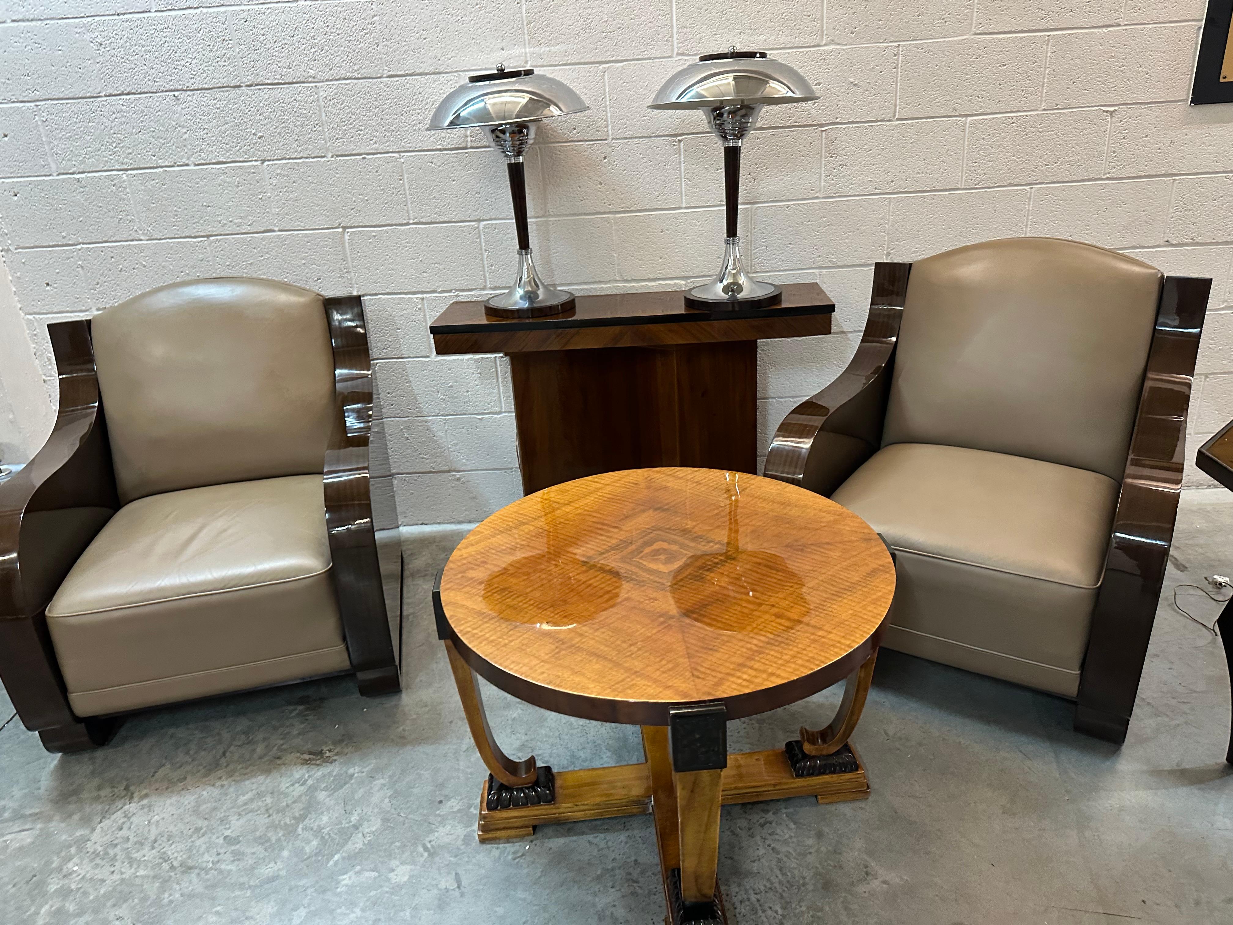 Coffee Table Art Deco in Wood - French- 1930- 