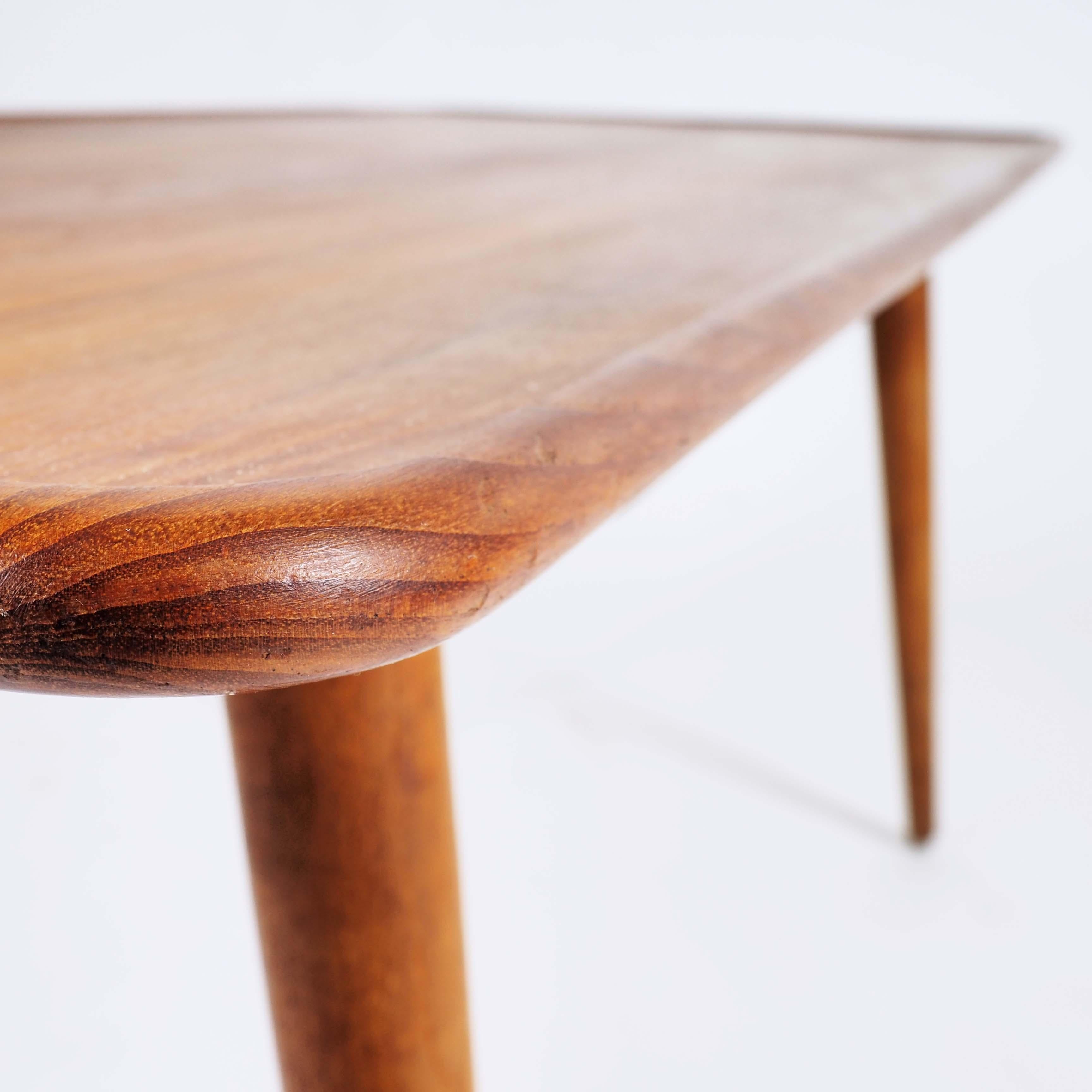 Oak Coffee Table AT-11 in Massive Teak by Hans Wegner for Andreas Tuck, Denmark For Sale