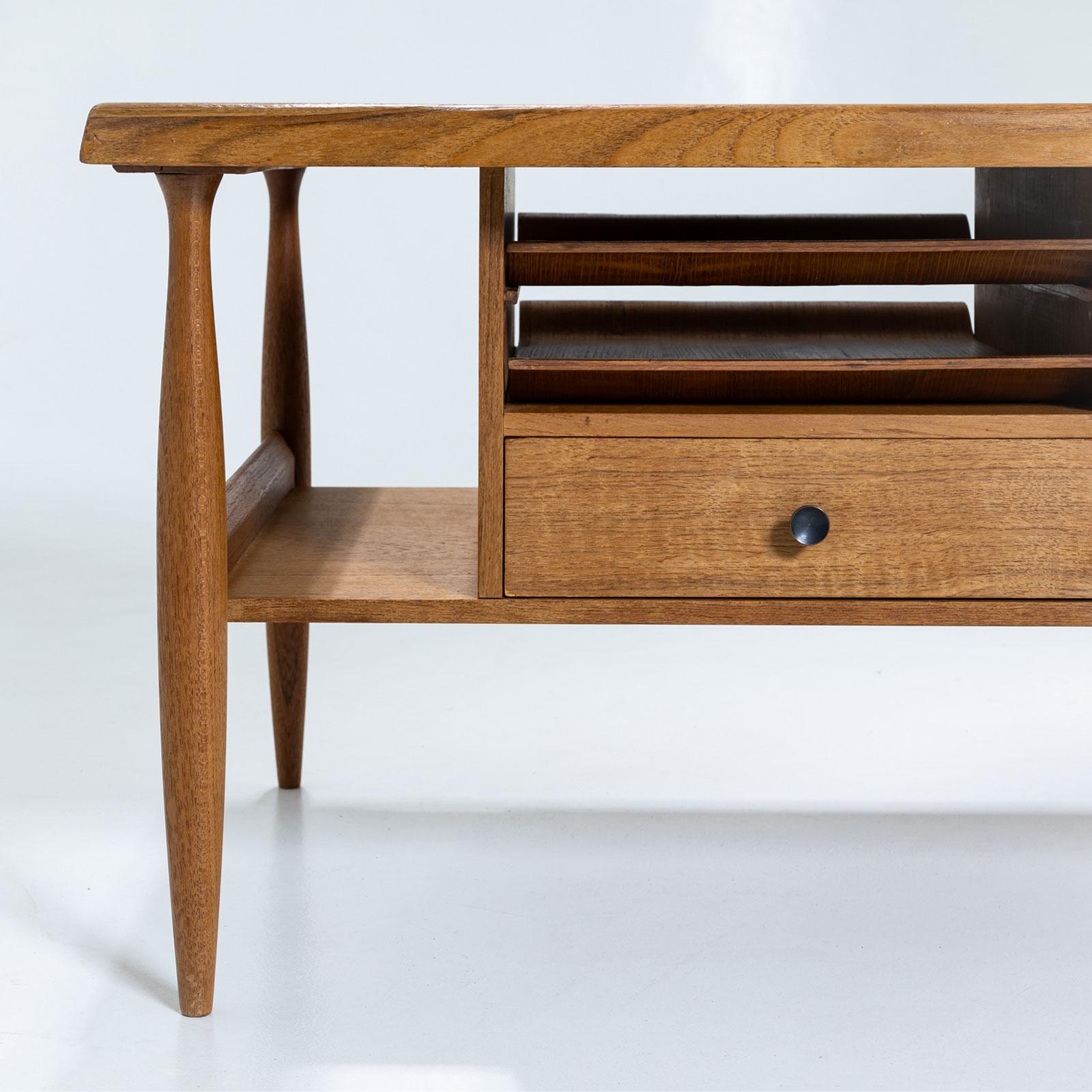 Wood Coffee Table, attr. Carlo Hauner and Martin Eisler for Forma, Italy 1950s For Sale