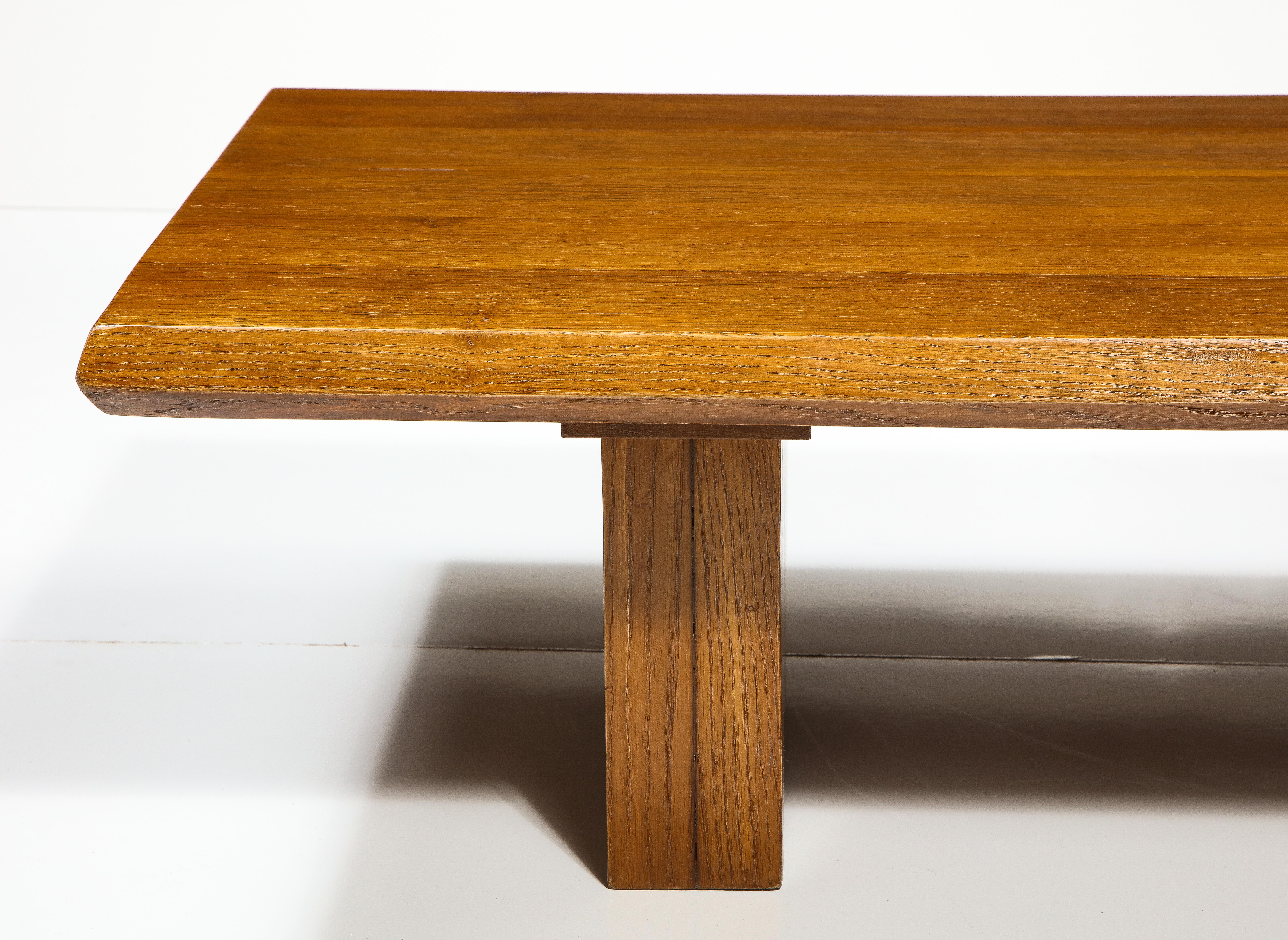 French Coffee Table Attributed to Charlotte Perriand, France, Mid-20th Century