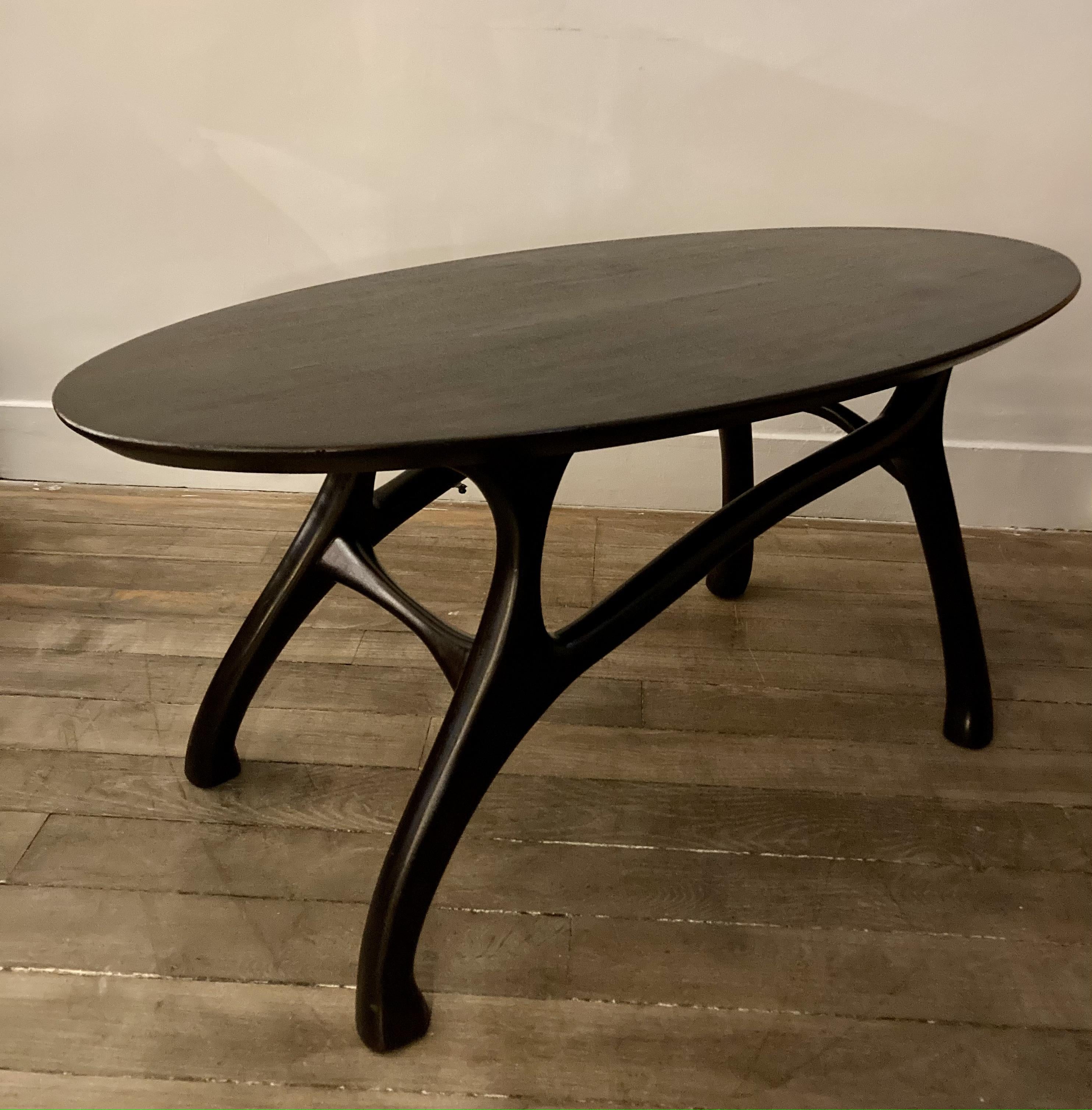 Mid-Century Modern Coffee Table Attributed to Ico Parisi, Italy, 1950's For Sale