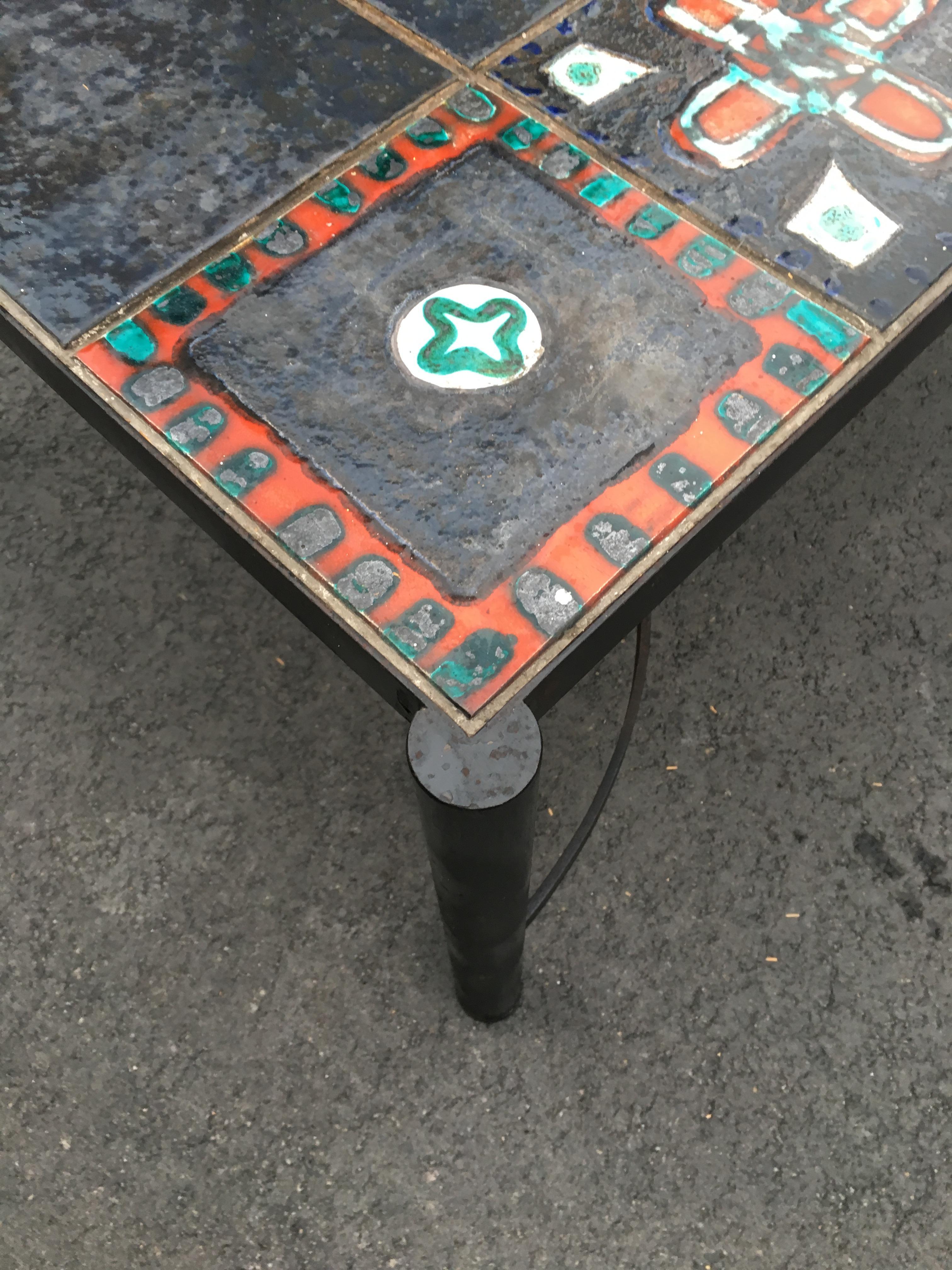 Table basse attribuée à Jacques Adnet, datant d'environ 1940 en vente 2