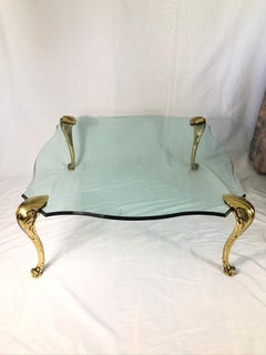 Coffee Table Attributed to Maison Jansen Beveled Glass