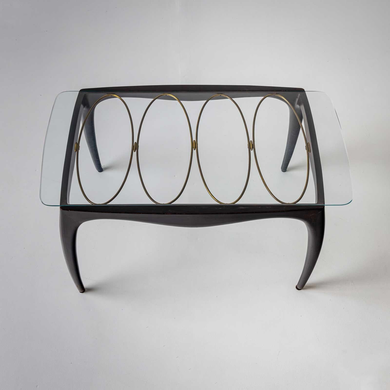 Coffee Table attributed to Paolo Buffa, Italy 1950s In Good Condition For Sale In New York, NY