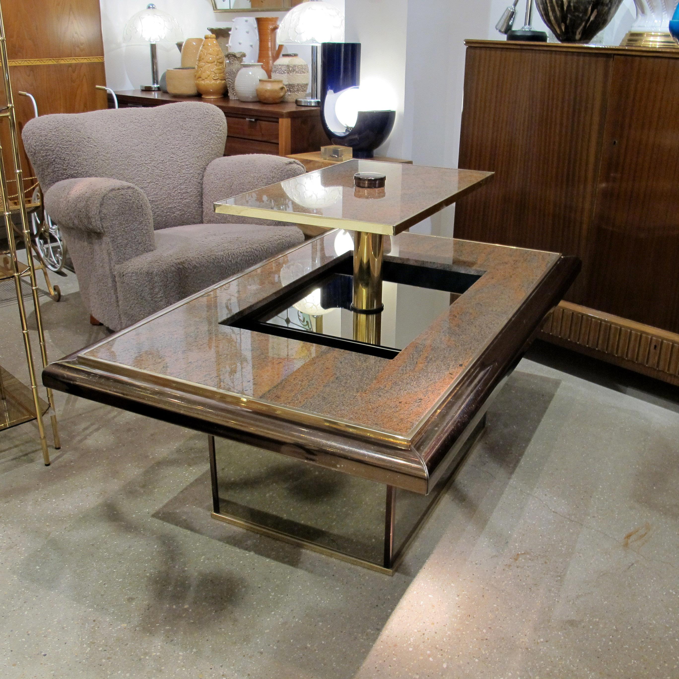 Coffee Table-Bar Coffee Table by Fedam, Belgium, 1980s finales del siglo XX en venta