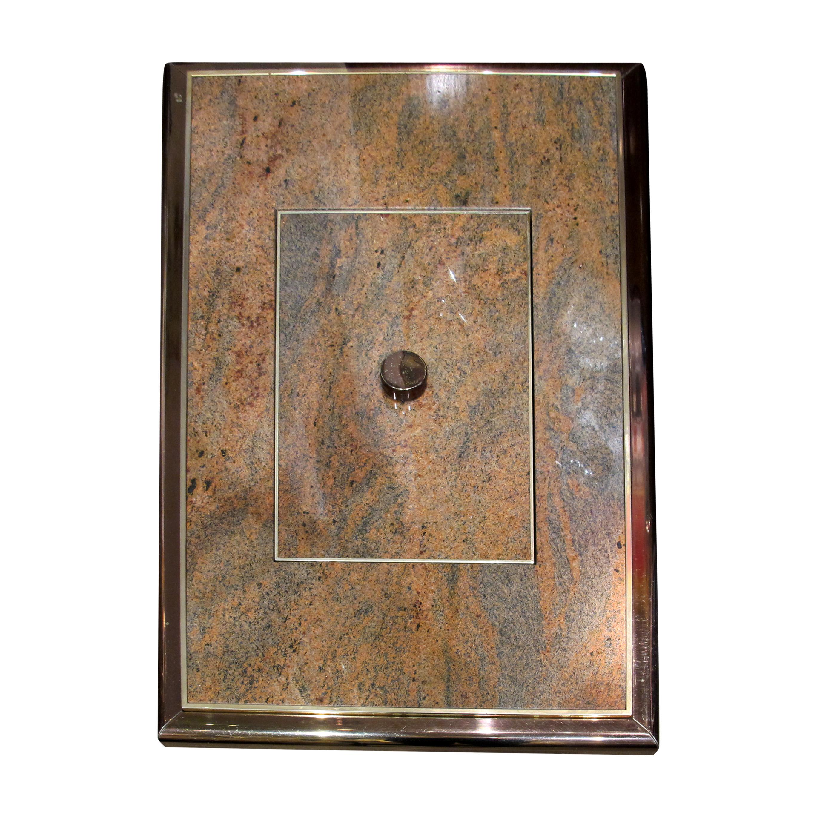 Coffee Table-Bar Coffee Table by Fedam, Belgium, 1980s Latón en venta