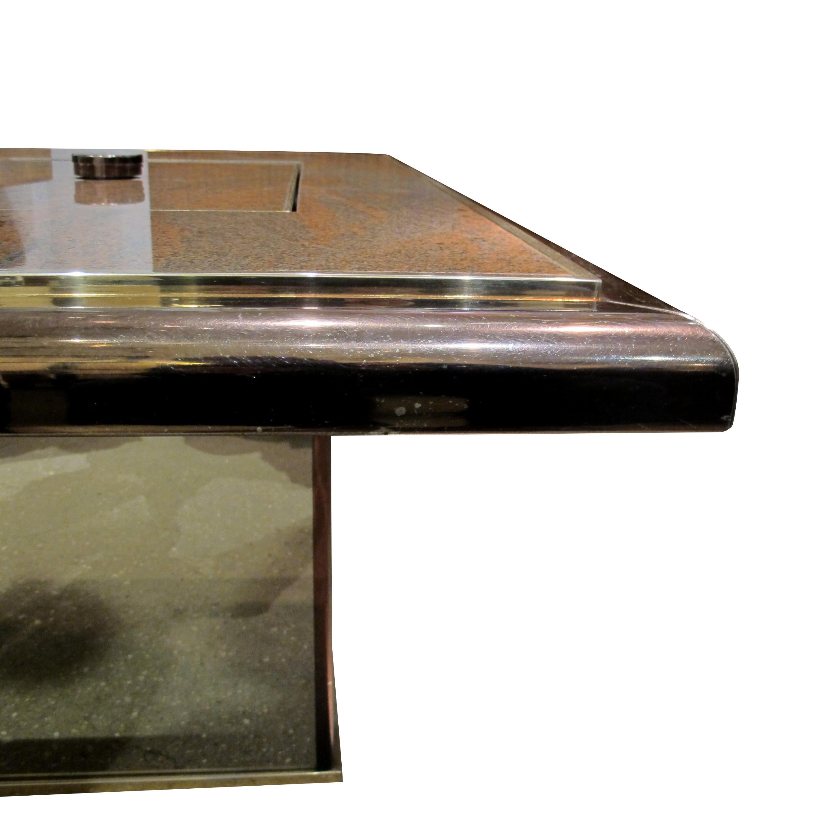 Coffee Table-Bar Coffee Table by Fedam, Belgium, 1980s en venta 1