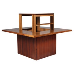 Coffee Table / Bar Table, Rosewood, Denmark, 1960s, with Push Up Bar