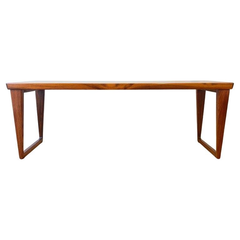 Mesa de centro/banco y mueble de palisandro de Kai Kristiansen mediados del siglo XX en venta