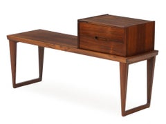 Mesa de centro/banco y mueble de palisandro de Kai Kristiansen