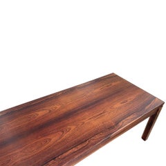 Coffee table - bench in rosewood, Swedish design