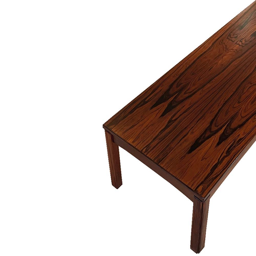 Mid-Century Modern Coffee table - bench in rosewood, Swedish design For Sale