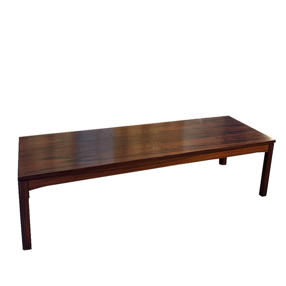 20th Century Coffee table - bench in rosewood, Swedish design For Sale
