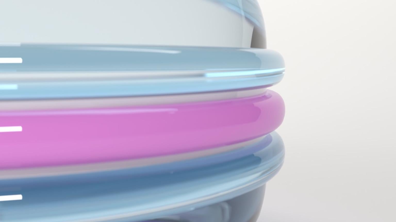 Plexiglas Table basse/table d'appoint Elisa Macaron Candy Collection par Studio Superego  en vente
