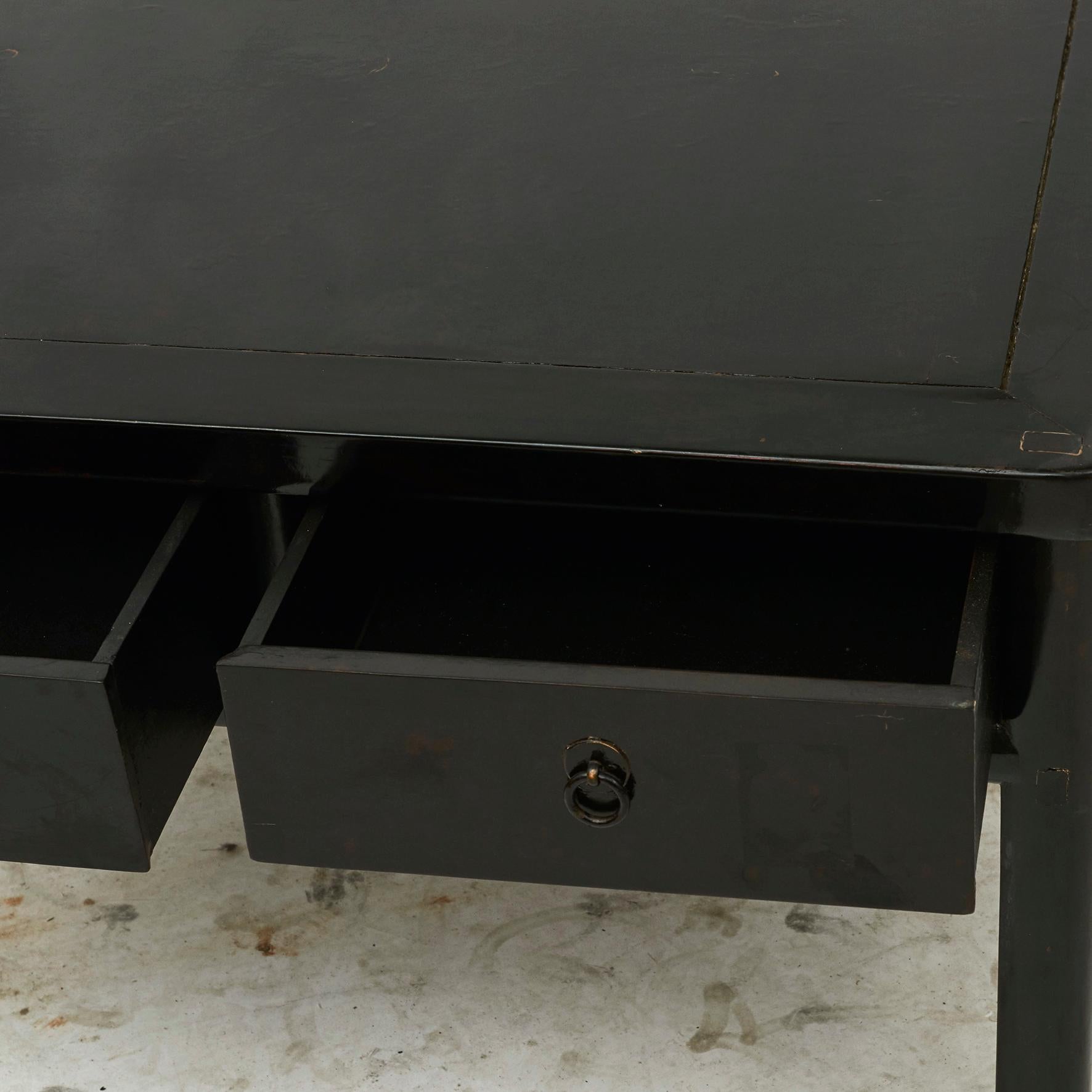 Coffee Table, Black Lacquer For Sale at 1stDibs