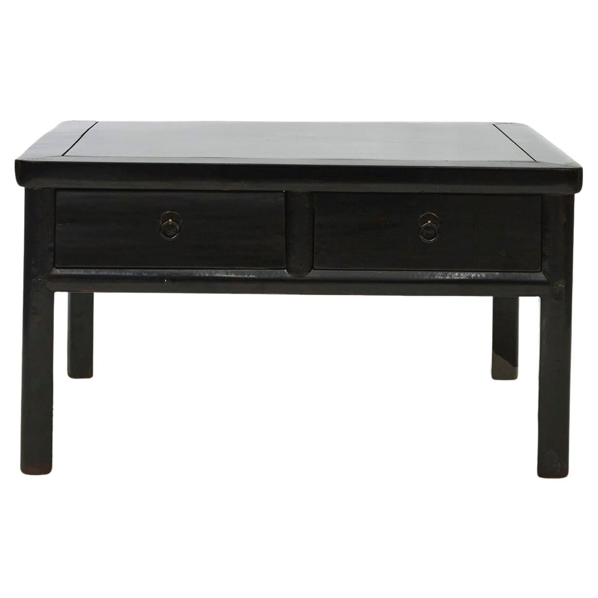 Coffee Table, Black Lacquer
