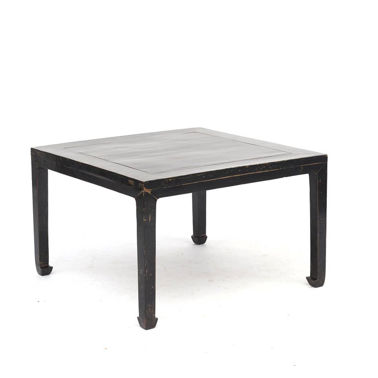 Coffee Table Black Lacquer Ming Style, 18601880 For Sale at 1stDibs