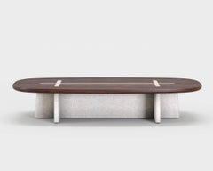 Coffee Table 'Bleecker Street' by Man Of Parts, 160 cm, Whiskey Oak & Sandstone