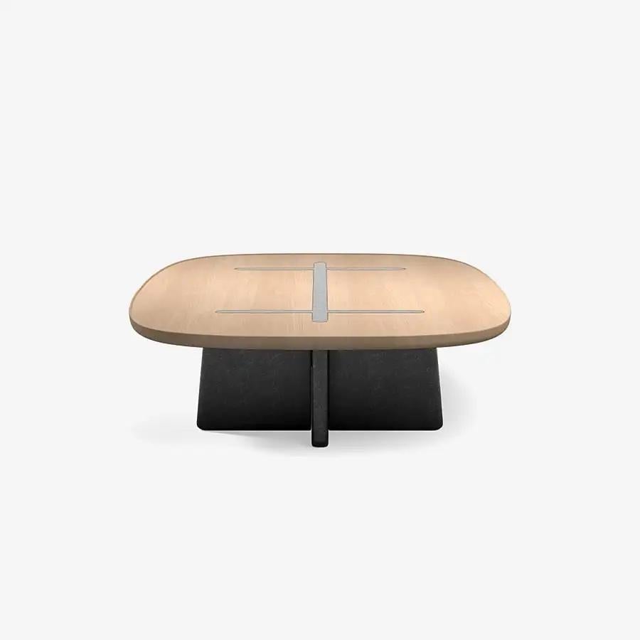 Coffee Table 'Bleecker Street' by Man Of Parts, 160, Mist Oak & Sandstone For Sale 1