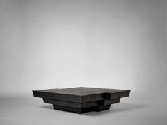 Coffee Table - Brutalist - Customizable - Solid Oak - Taes by Mokko