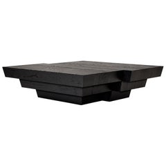 Coffee Table - Brutalist - Customizable - Solid Oak - Taes by Mokko