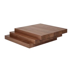 Coffee Table, Brutalist, Sculptural, Solid American Walnut - Scalae by Mokko