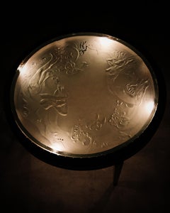 Coffee table by AB Glaskonst, Sweden, 1940s