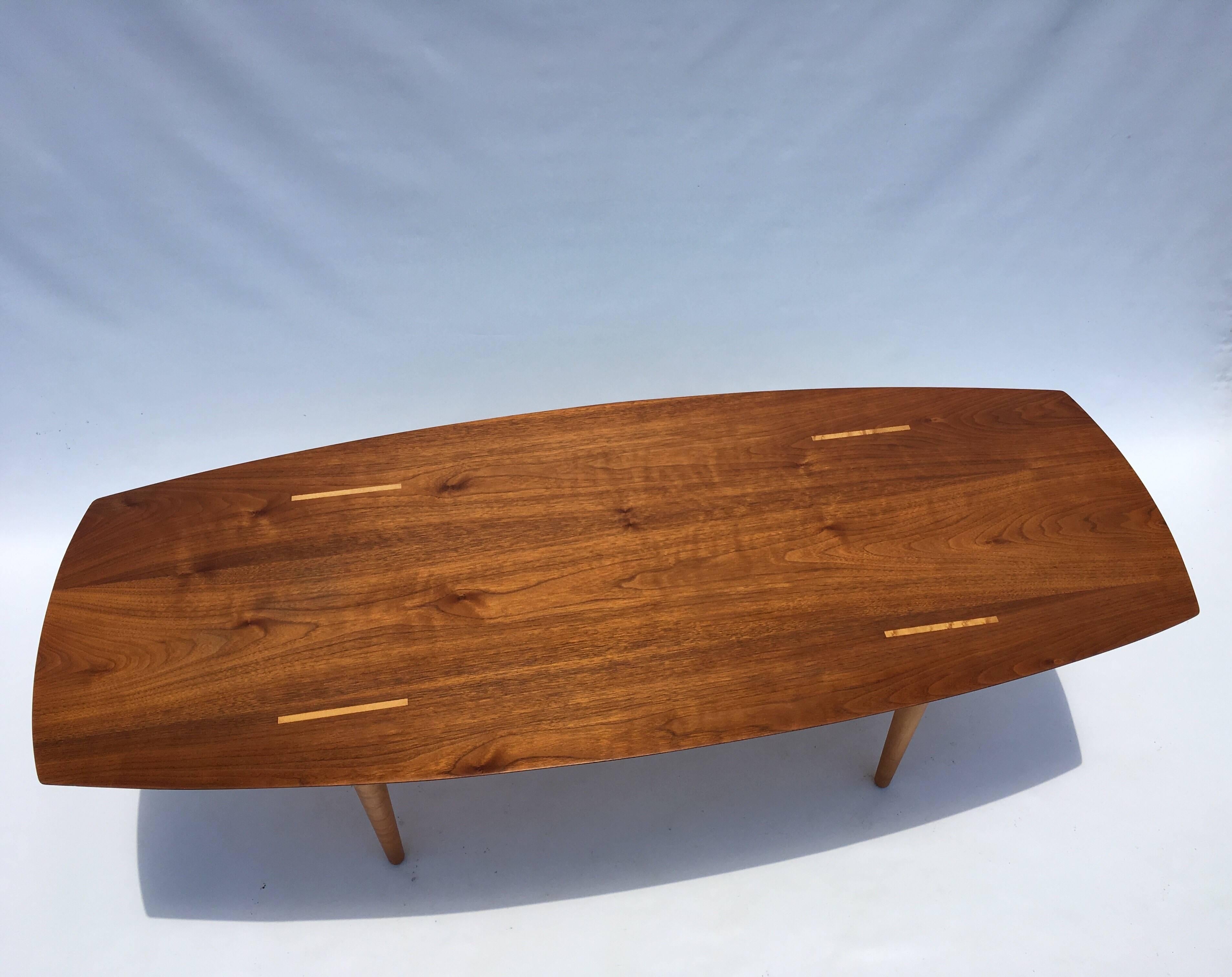 Mid-Century Modern Coffee Table by Abel Sorensen for Knoll, Walnut, 1960s In Good Condition In Miami, FL