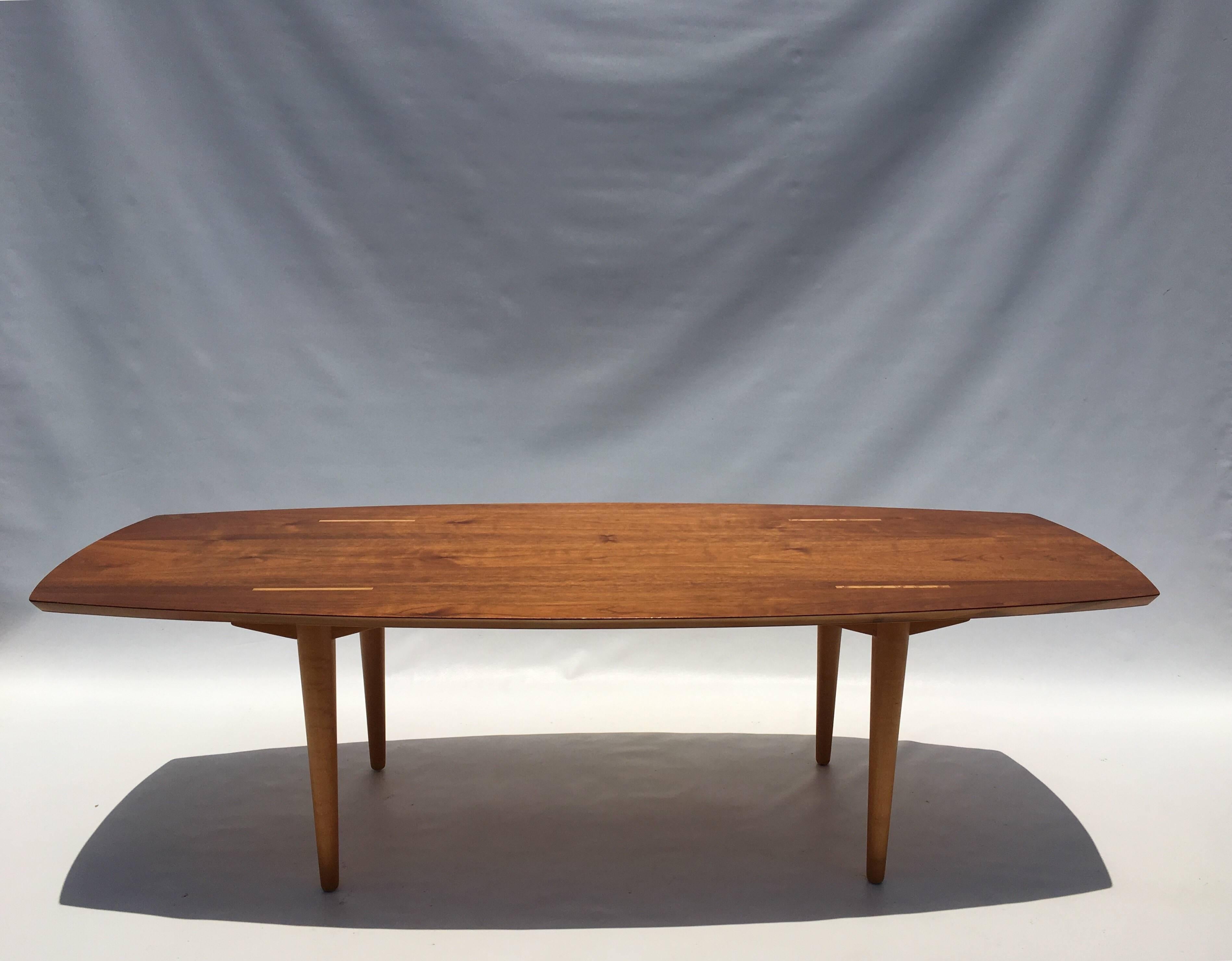 Mid-Century Modern Coffee Table by Abel Sorensen for Knoll, Walnut, 1960s 2