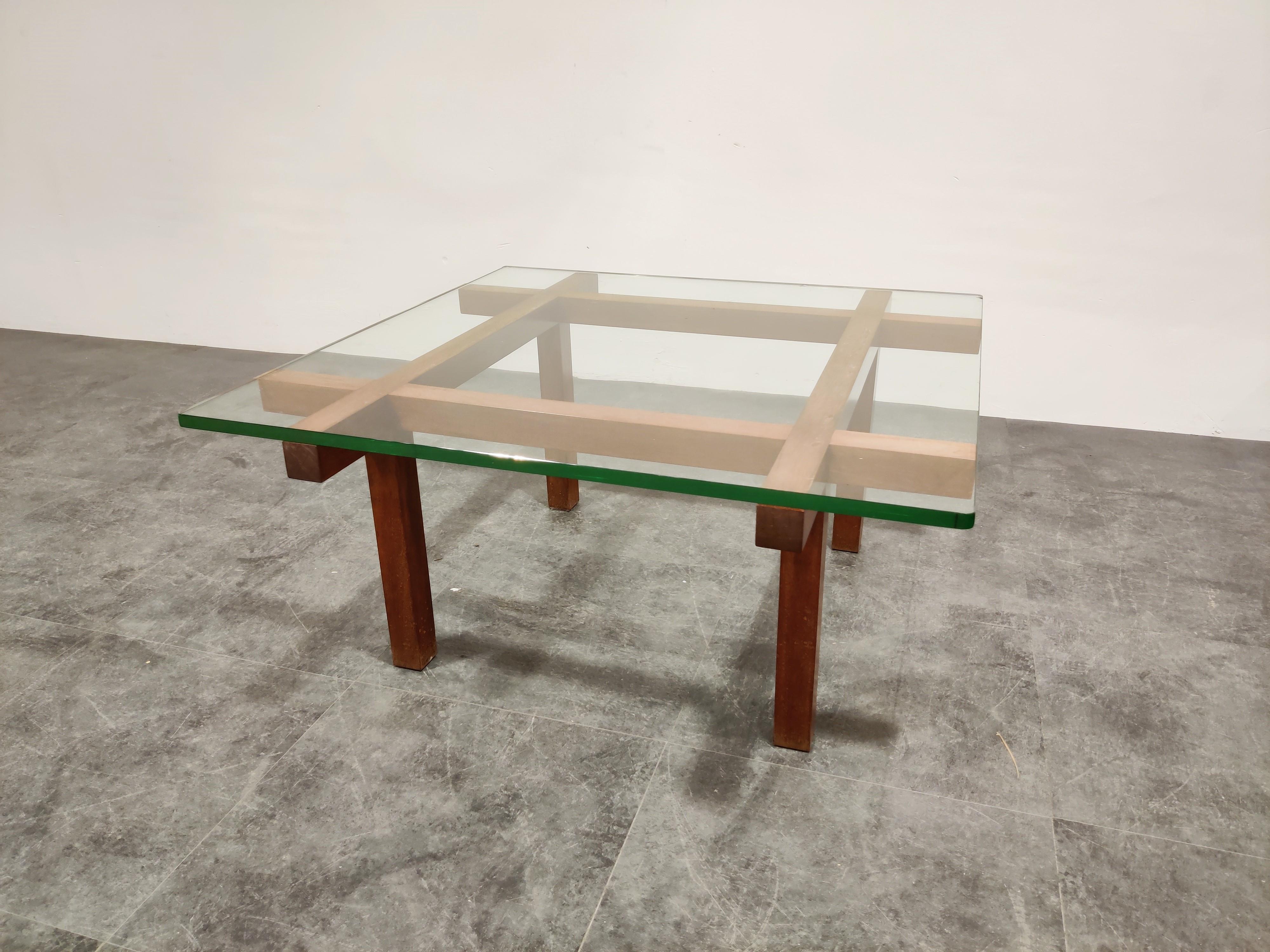 Belgian Coffee Table by Alfred Hendrickx for Belform, 1960s