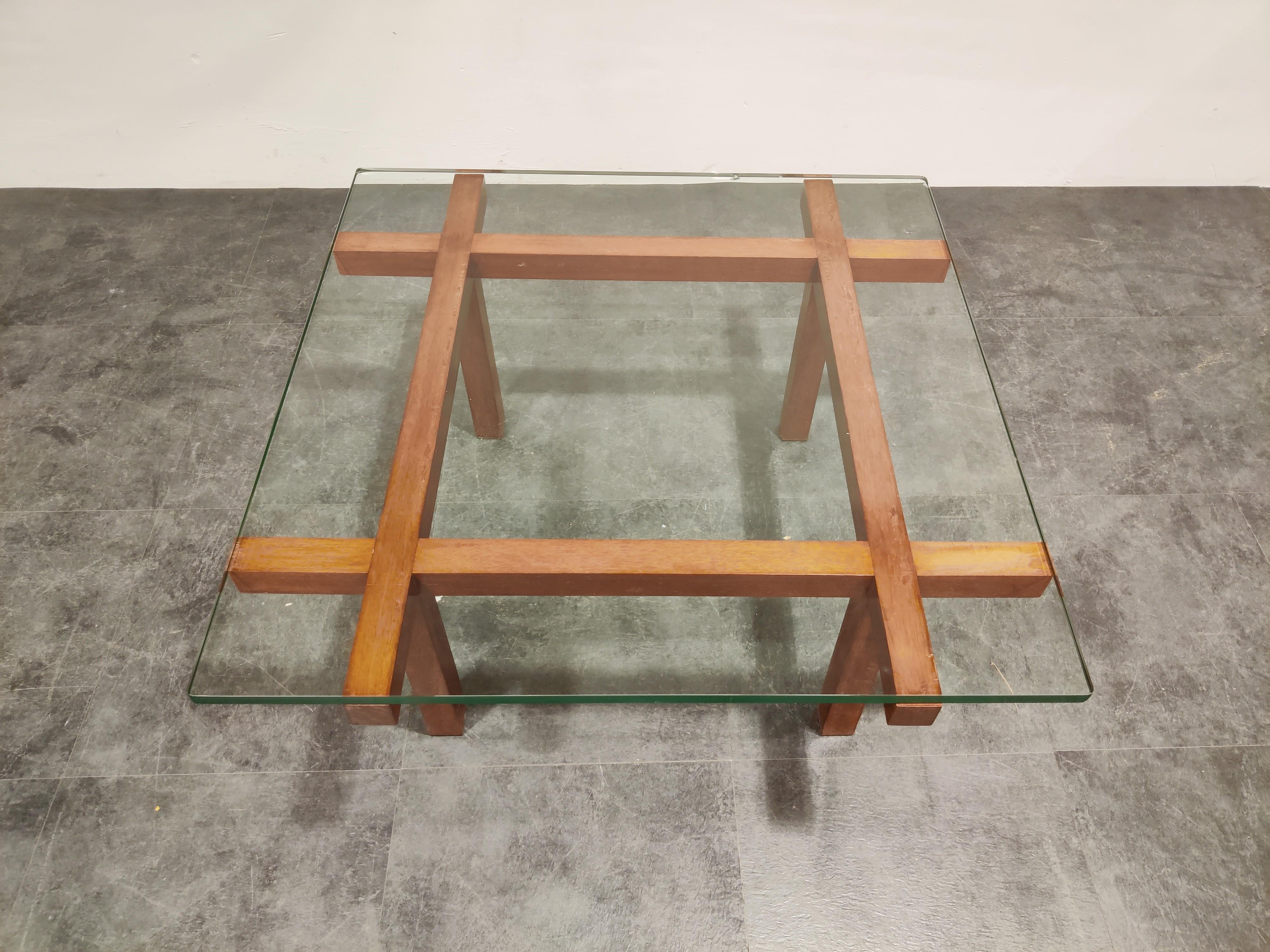 Coffee Table by Alfred Hendrickx for Belform, 1960s In Good Condition In HEVERLEE, BE