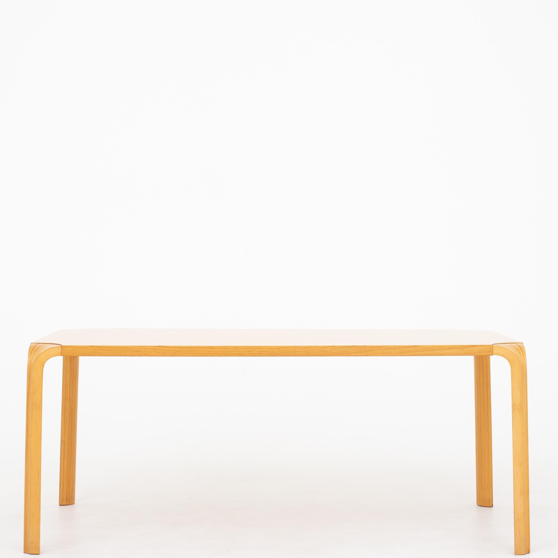 Lacquered Coffee Table by Alvar Aalto