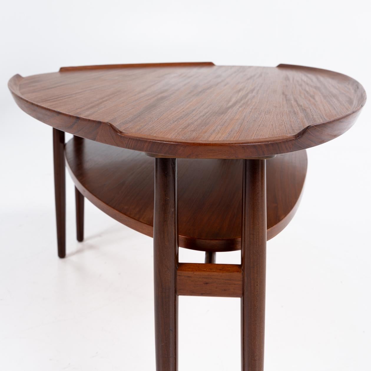Patinated Coffee table by Arne Vodder For Sale