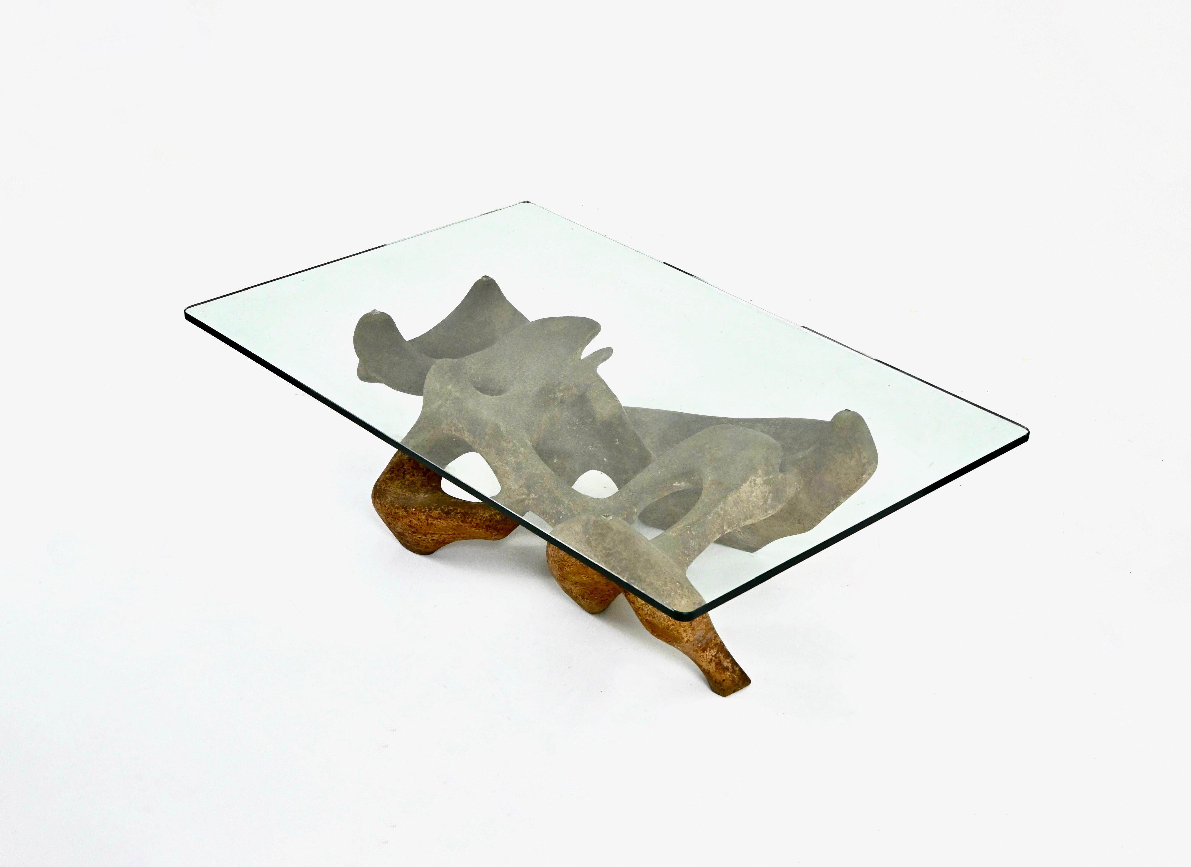 Mid-Century Modern Coffee table by Claudio Trevi, 1970s For Sale