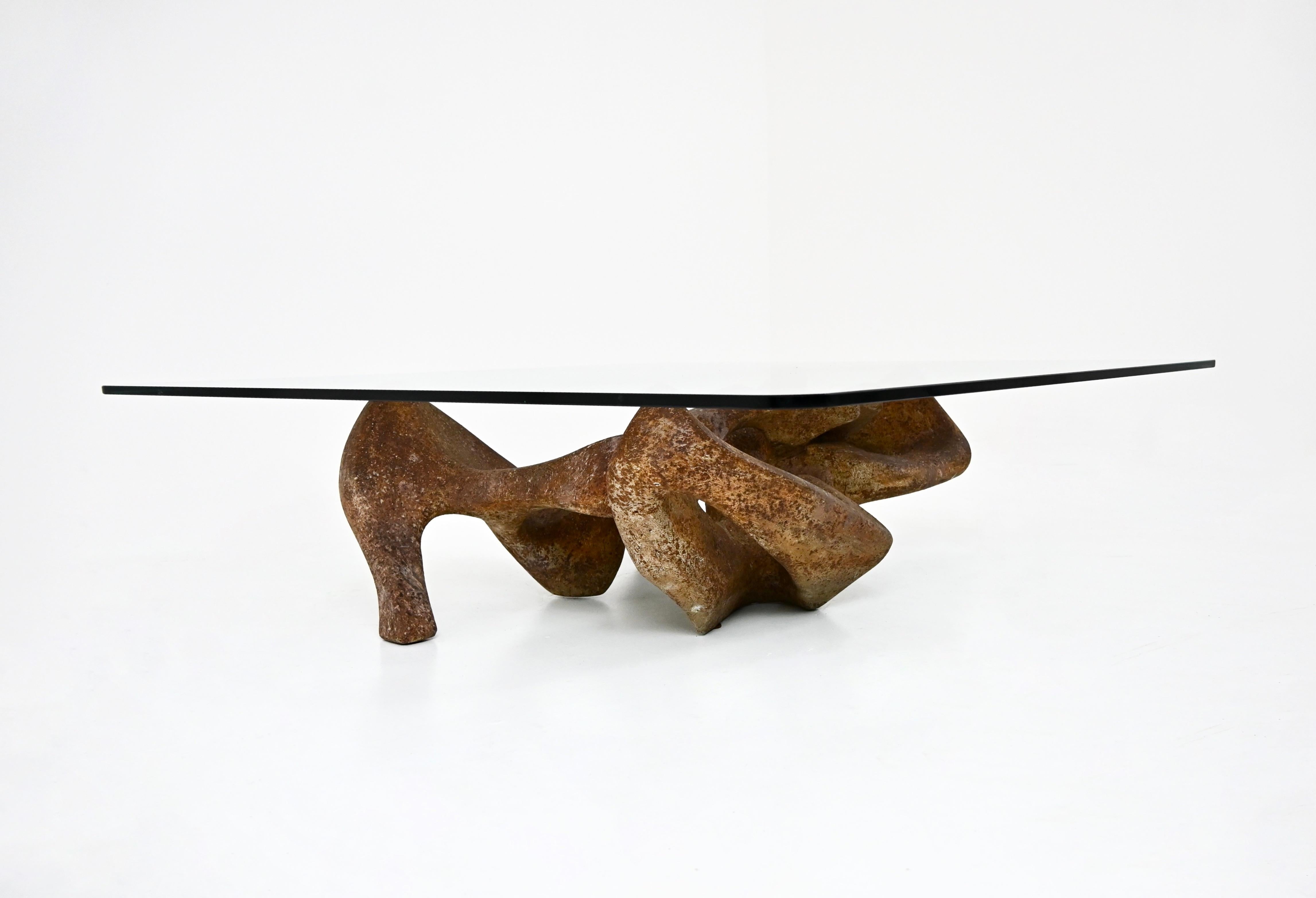 Verre Table basse de Claudio Trevi, 1970 en vente