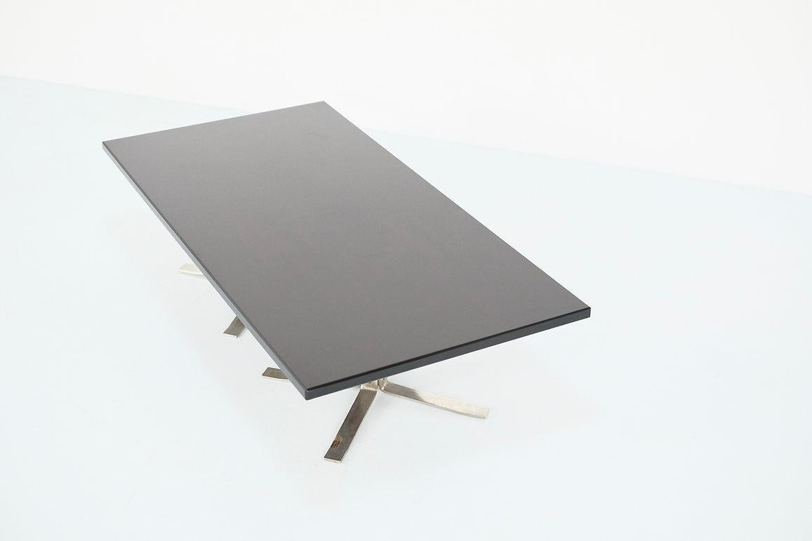Steel Coffee Table by Designed by Gianni Moscatelli for Formanova, Italy 1970s. For Sale