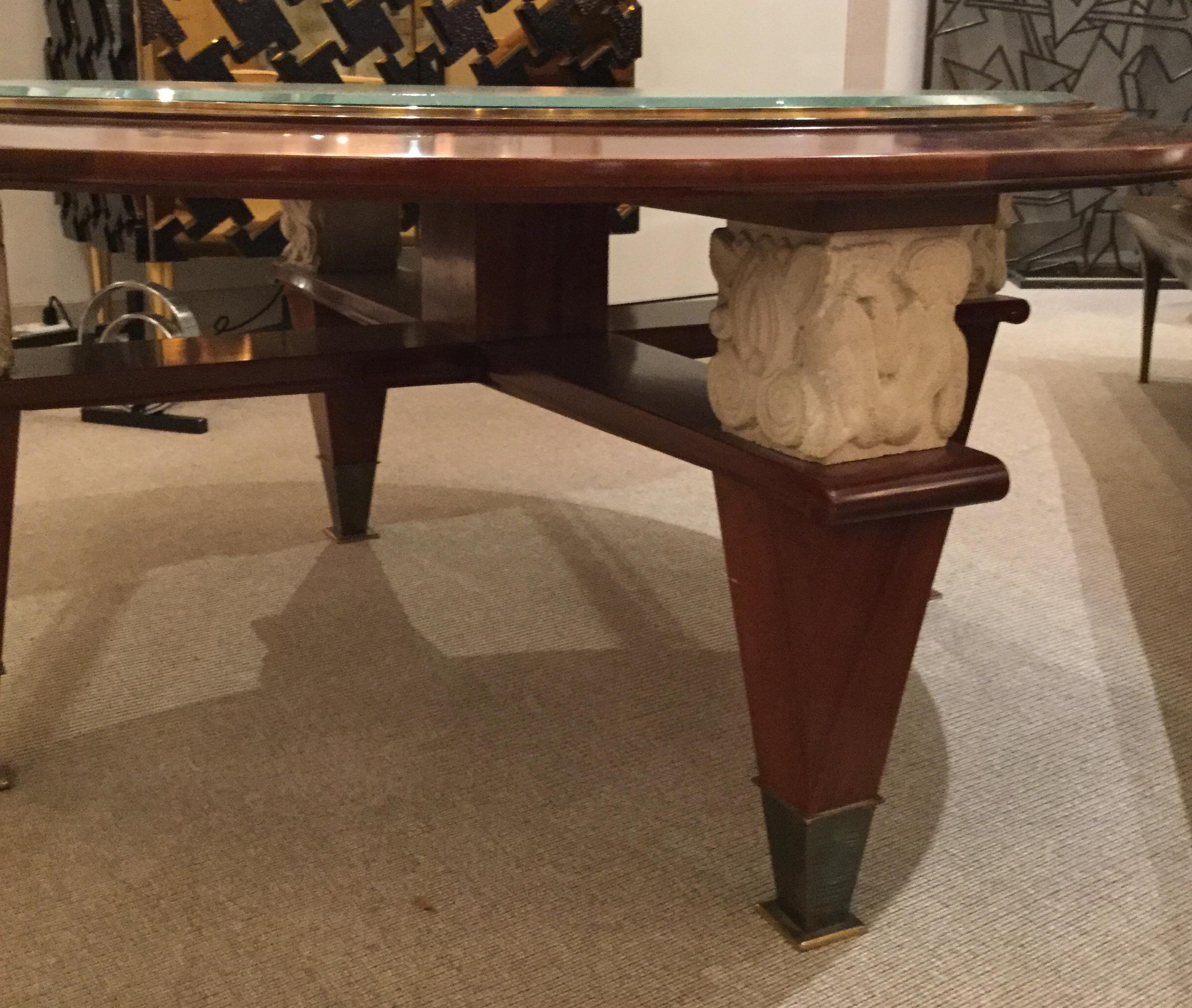 French Coffee Table by Dominique, France, 1940's For Sale
