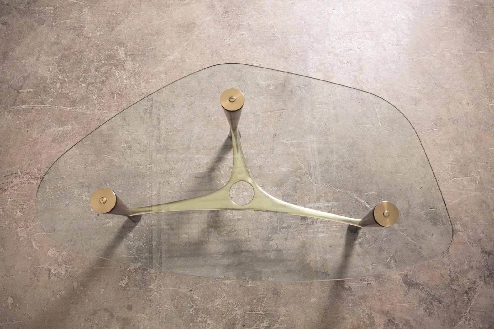 Edward Wormley Asymmetric Coffee Table for Dunbar Model 5309 In Good Condition For Sale In Dallas, TX