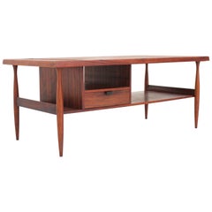 Vintage Rosewood Coffee Table by Eisler and Hauner for Forma Brescia, Italy, 1960s