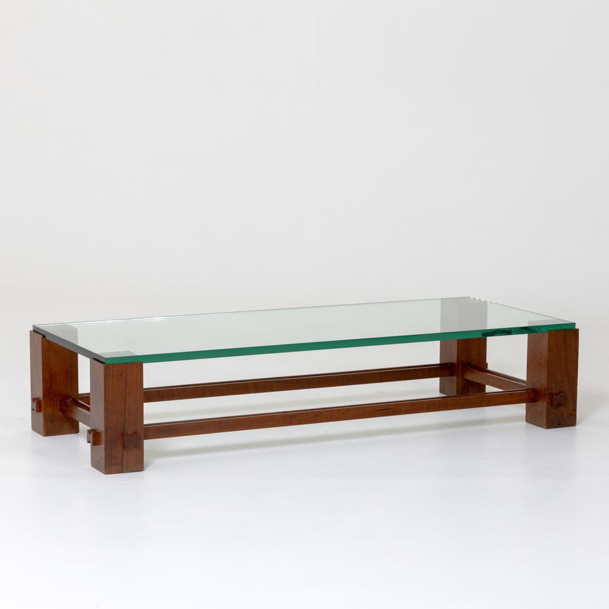 Glass Coffee Table by Fontana Arte, Model 2461, Italy, 1968 For Sale