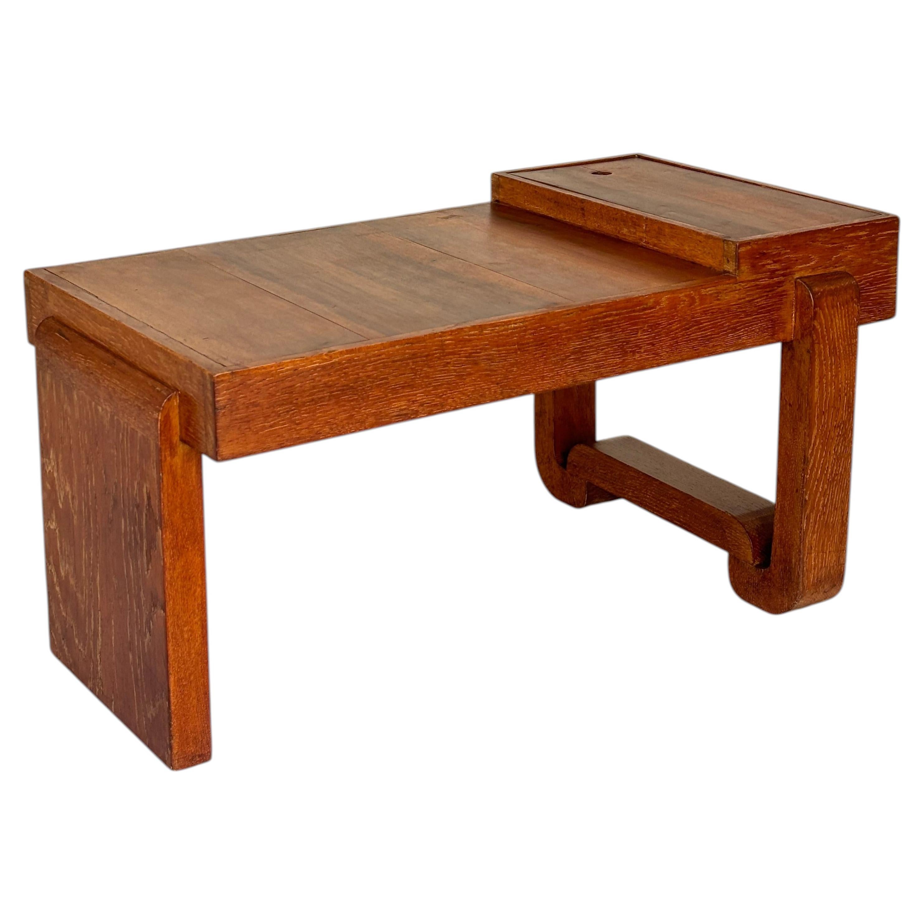 Coffee table by Francisque Chaleysin in limed oak circa 1940