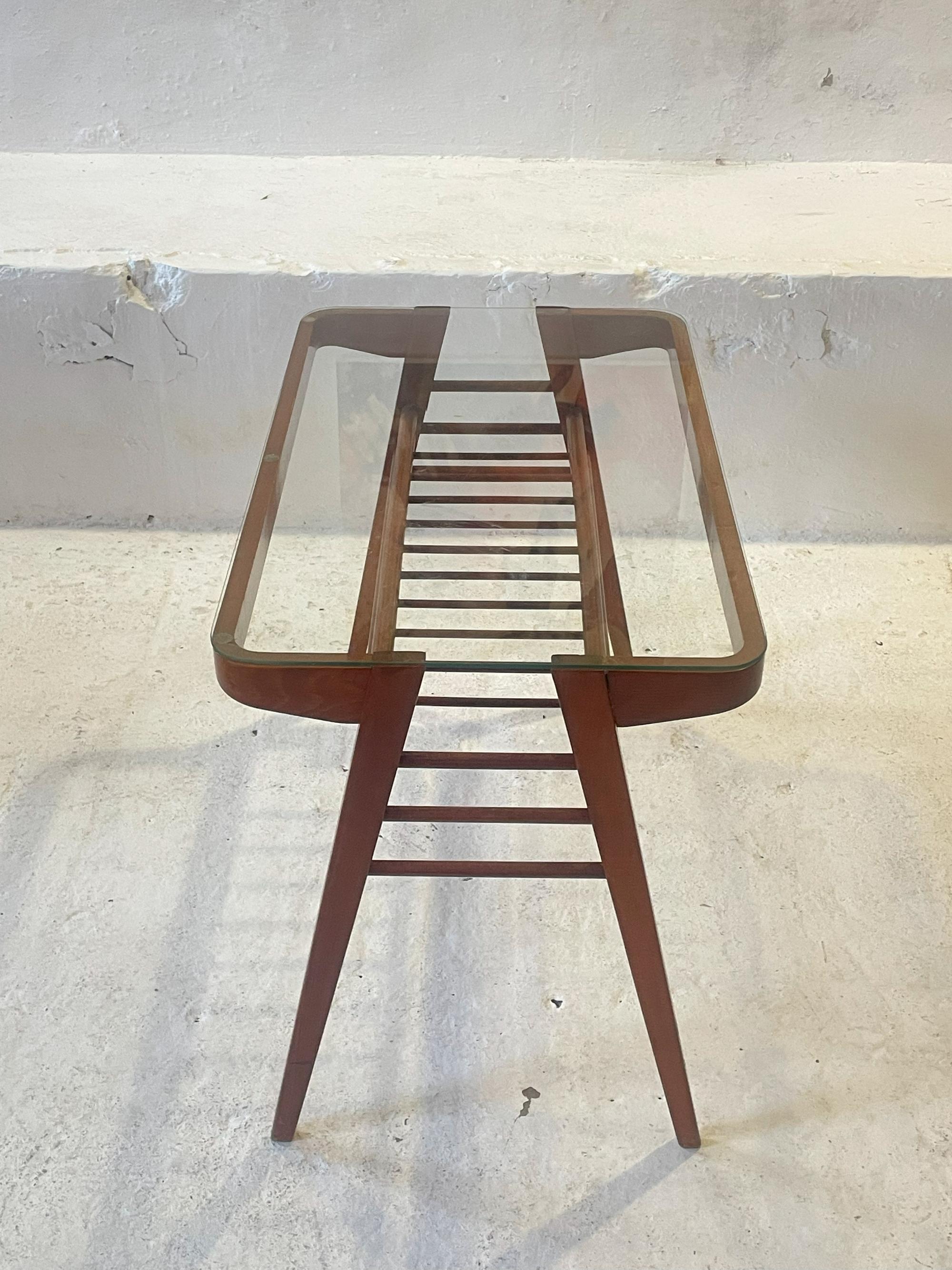 Mesa de centro de František Jirák para Tatra Checoslovaquia Años 60 Vidrio en venta